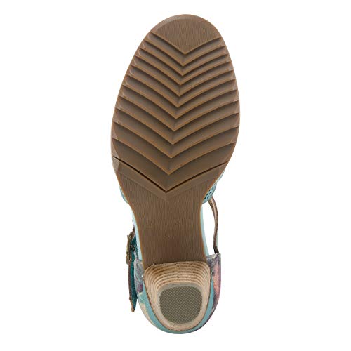 Spring Step L'artiste Women's Parchelle Ankle Strap Shoe Sky Blue Multi Eu 37 / Us 6.5-7 #TOP5