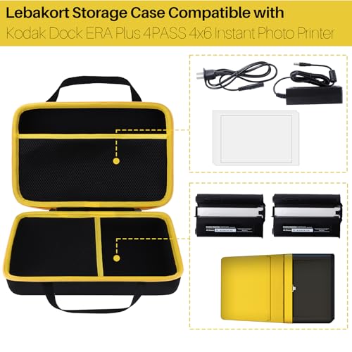Lebakort Hart Schutz Hülle Etui Tasche für Kodak Dock ERA Plus Fotodrucker