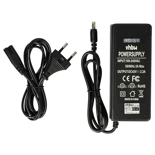 Chargeur Pour Batterie Vélo électrique 36V - Remplacement HP1202L3 - Sortie 42V/1.35A, 60W - Connecteur Rond
