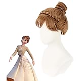 Mange アナと雪の女王 アナ Anna Elsa 風 コスプレウィッグ かつら 耐熱 かつら cosplay