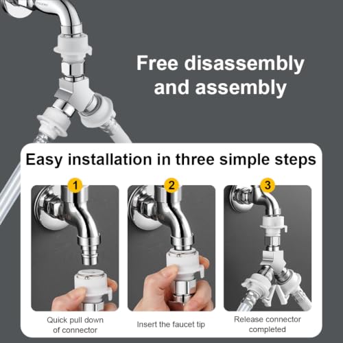 Image of Serplex Washing Machine Faucet Splitter Y Shape Water Divider