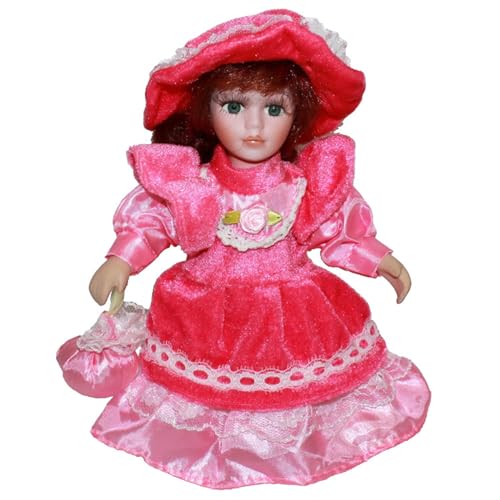 LEIDJGUN Muñecas Porcelana Victoriana Muñecas Princesas con Vestido Muñecas Decorativas Cerámica para Hogar Rural Decoraciones para Fiestas Navideñas