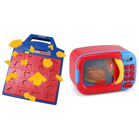 Winning Fingers Shape Toy Puzzle Game – Pop Up Board Game with Shape Puzzles and Kidzlane Microwave Oven Toy Cover