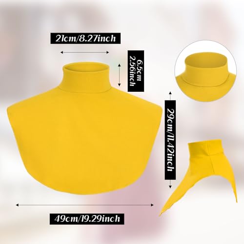 Image of Cutecrop Turtleneck Dickey Extra Large Fake Collar Detachable Dickey Collar Half Mock Turtleneck for Men Women