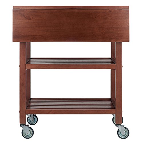 Winsome Wood Jonathan Kitchen Walnut & 94084 Satori Stool, 24", Walnut #TOP3