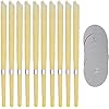 Ear Candles Hopi 10 pcs – Natural Ear Candles Beeswax Candling Cones with 5 Protective Disks (Yellow)