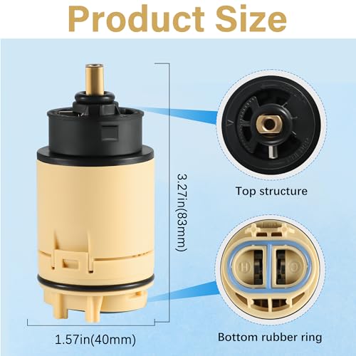 Reemplazo de cartucho de ducha RP70538 compatible con grifo de una sola manija Delta 3