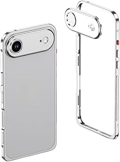 【Suersty】iPhone Air向けバンパー アルミ 放熱 アイフォン Air向けケース 金属フレーム カメラレンズ保護 メタルサイドカバー (シルバー)