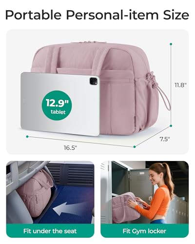 Image of BAGSMART Gym Bag for Women, Duffle Bag for Travel with Wet Pocket, Lightweight Carry on Weekender Duffel, Water Resistant