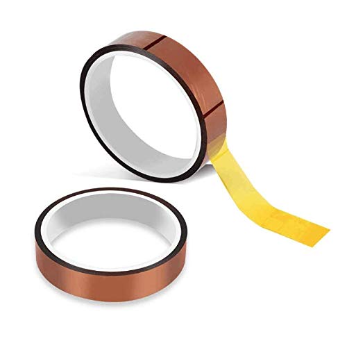 Image of 2 Rolls10 mm X 33 m Heat Resistant Tape Heat Transfer Tape Sublimation Tape Polyimide Tape Thermal Tape