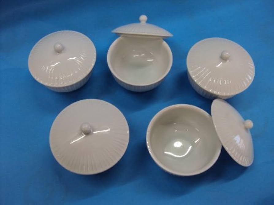 【白山陶器】白磁立筋蓋付き5客 Amazon | 【白山陶器】白磁立筋 蓋付湯呑5客 | 白山陶器