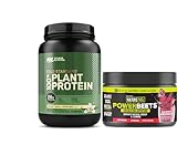 Optimum Nutrition Gold Standard 100% Plant Based Protein Powder, Creamy Vanilla, 20 Servings + Healthy Delights Nature Fuel Power Beets Powder, Acai Berry Pomegranate, 30 Servings (Packaging May Vary)