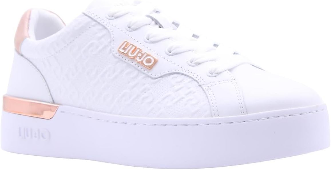 Liu Jo Sneakers Basse Donna Silvia 86 BF3005EX014 | Pelle Sintetica Nero, Modello Casual, Comode E Alla Moda