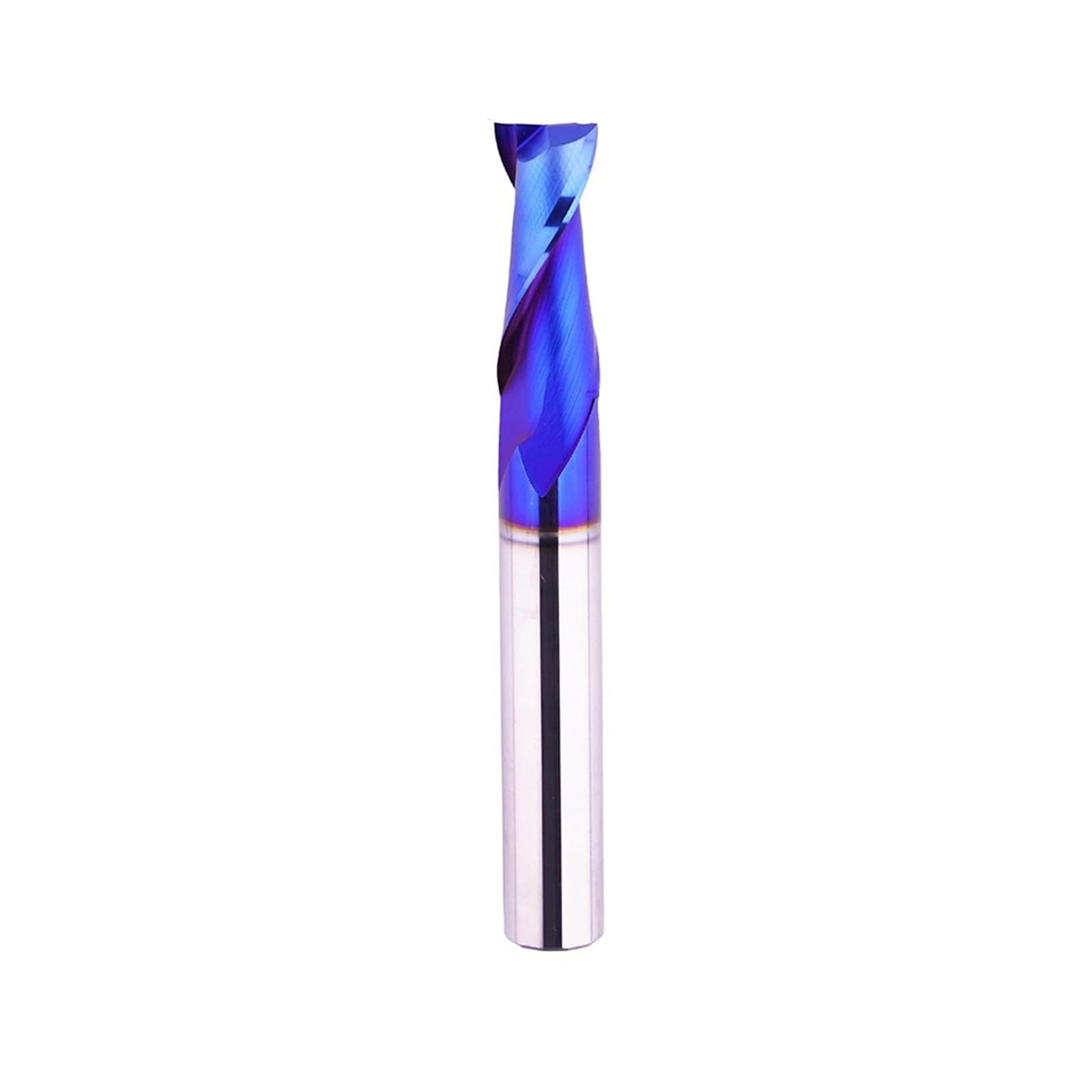 High Distinctness Spiraling Machining Router Bit for Wood Engraving Little Blue Coated Alloy Milling Cutter Tool Carving Spiraling Router Grains