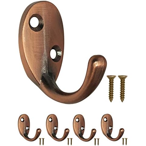 Fuxxer® Classic Coat Hooks with Copper Design Cover