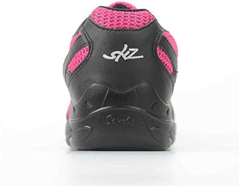 Skazz by Sansha Womens Dance Studio Exercise Sneakers Mesh Suede Air Cushion Caro P121M, Rose/Black,10.5 | Image 1