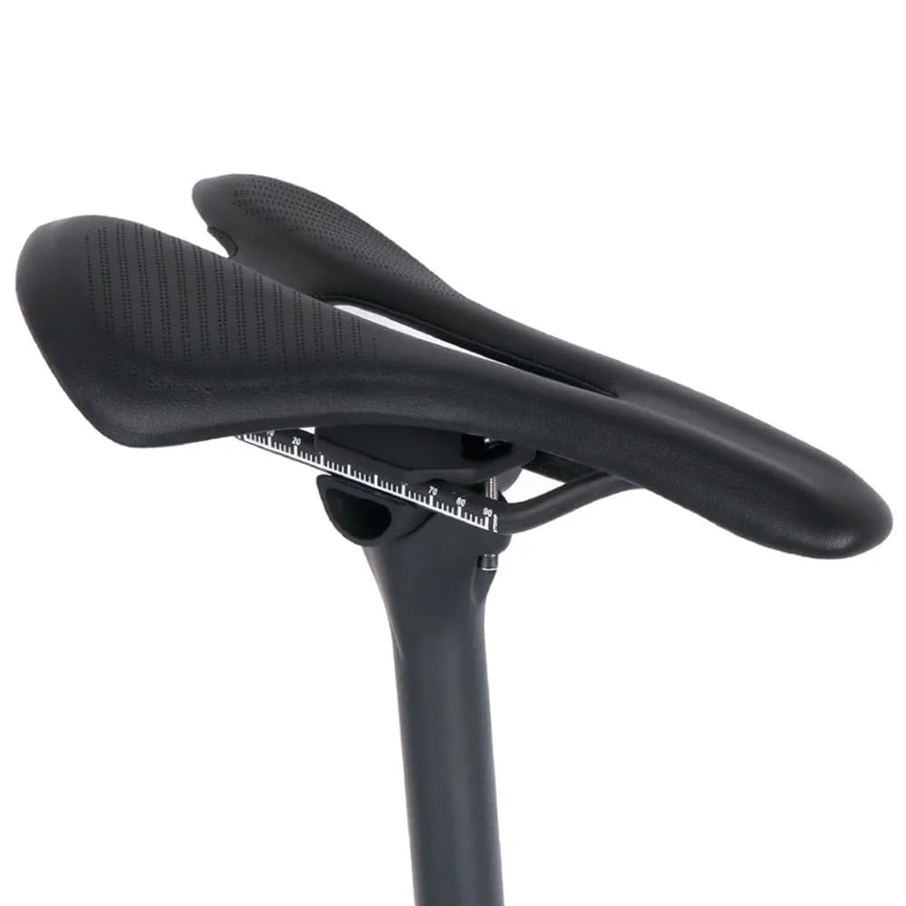 Sillín de Bicicleta de Fibra de Carbono, sillín de Carretera Antideslizante Ultraligero y Transpirable/sillín de Bicicleta de montaña Sillín de Bicicleta de Carreras de Fibra de Carbono 275 * 143