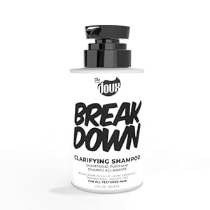 The Doux BREAKDOWN Clarifying Shampoo for Curly & Textured Hair — Vitamin E & Rosemary Detox Shampoo for Men & Women — Sulfate‑Free, Anti‑Build‑Up & Oily Hair Cleanser