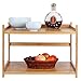 Scaffale da cucina in bambù multifunzionale: Scaffale da cucina a 2 strati Scaffale per forno a microonde Portaoggetti da cucina Organizzatore da cucina
