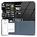 ABLEGRID Smart WiFi Digital Bathroom Scale for Body Weight, Auto-Rotating TFT Display Body Fat Scale with BMI Muscle Mass, 500lb High Capacity, 11.8" Platform, 20 Accurate Body Compositions via App