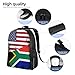 SEOCKA Vintage Half South African American Flag Backpack Simple Leisure Travel Backpack Outgoing Daypack 16 inch