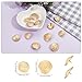 letsinstyle 14 PCS Antique Gold Metal Buttons, 2 Sizes Metal Blazer Button Set, Alloy Decorative Replacement for Blazers Suits Sport Coat Uniform Jackets