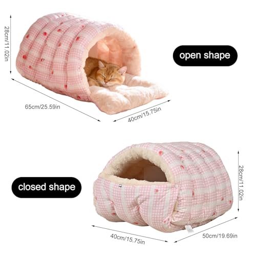 Casa de invierno para gatos lavable y desmontable para interior 6