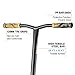 Albott Pro Scooters Trick Scooter - Freestyle 110mm Aluminium Core Wheels Stunt Scooters for Kids 8 Years and Up Entry Level Scooter for Beginner Boys Teens Adults(Gold)