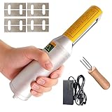 Handheld Sugarcane Peeler, Mini Electric Sugar Cane Peeling Machine with 8 Replaceable Blades & Auxiliary Fork, Automatic Vegetable Scraping Tool,for Coconut Pumpkin Winter Pineapple
