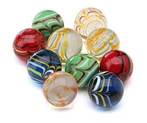 ARSUK Bunte Glasmurmeln 10 Stück