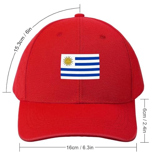 Boys Girls Oriental Republic of Uruguay Flag Baseball Cap, Adjustable Snapback Sun Protection Trucker Hats Outdoor Travel2