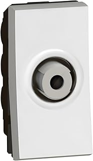 مقبس تلفزيون محوري كلاسيكي من النوع اف من بتسينو، أبيض