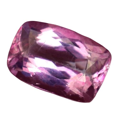 Pierre topaze rose naturelle en forme coussin 10,35 mm pour création de bijoux