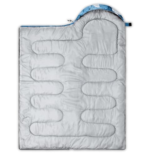 Image of QOOMO Ball Flower Camping Sleeping Bags,3 Season Warm & Cool Weather,Lightweight,Waterproof Sleeping Bags for Adults & Kids,Traveling,and Outdoors,Camping Gear Equipment
