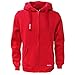 Produktbild ROCK-IT Apparel® Herren Premium Kapuzenjacke Zipper Hoodie Kapuzen Sweater Jacke Workerhoodie Pullover Hoody Größen S-5XL Farbe Rot 5XL
