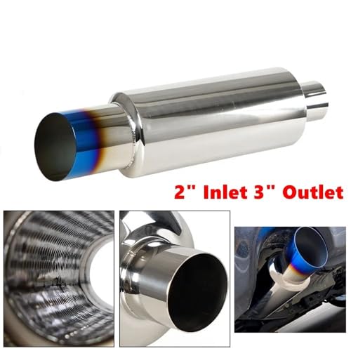 Embout d'échappement en acier inoxydable type brûlé de style