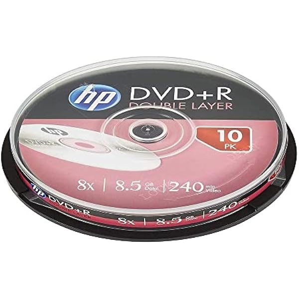 HP DVD+R DL 8X 10PK pudełko na ciasto HP 8,5 GB