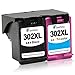 Price comparison product image SavFinto 302XL Remanufactured Replacement for HP 302 Ink Cartridge Compatible for HP Deskjet 3630 1110 2130 2134 3632 3634 Envy 4520 4521 4522 4523 4524 Officejet 3830 4650 3834 4651 4652 4654
