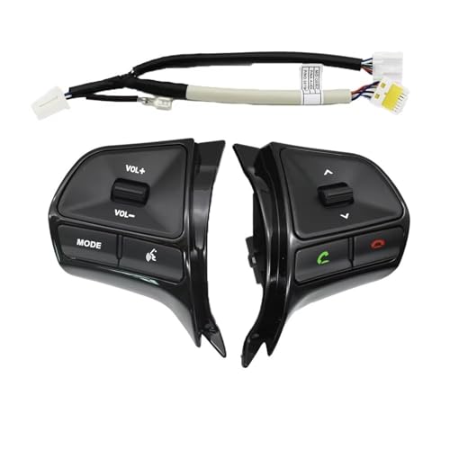 Bouton-poussoir de volant KIA K2 2011-2014 commande volume radio noir