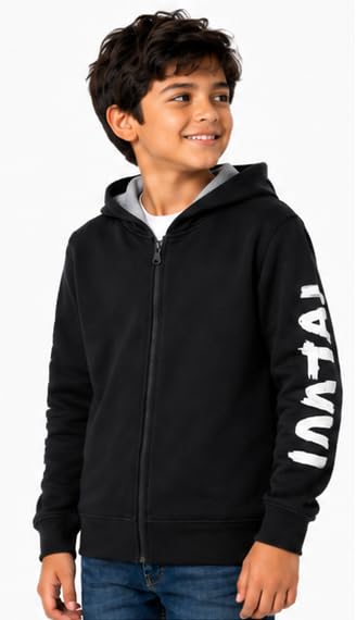 Image of T2F Boy's Cotton Regular Fit Hooded Sweatshirt