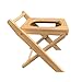 Folding Commode All Solid Wood Folding Toilet Chair, Portable Camping Toilet Stool, Mobile Bathroom Shower Chair (Size : 40cm)