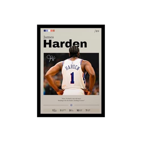 Image of BLINKART Jaylen Brown | Nba Basketball Player | Synthetic Wood Photo Framed Wall Hanging Poster For Room & Office Bedroom Living Boys And Girl Room Home Wall Hanging | 12x18 Inches