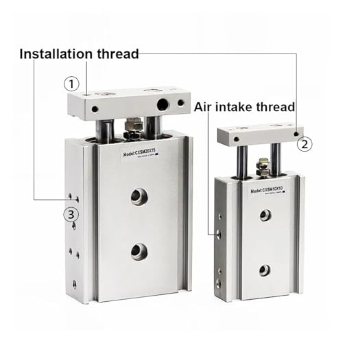 Vérin double arbre CXSM petit modèle course 150mm à double tige robuste
