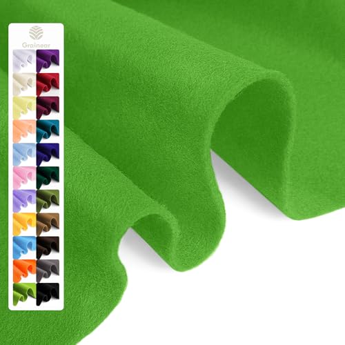 Image of Emerald Green Soft Felt Sheet, 18 inch x 36 inch, 1.6mm Thick Acrylic Felt Fabric | Premium Craft Felt for Sewing, DIY Projects, Embroidery, Decorations, Art, and School Projects