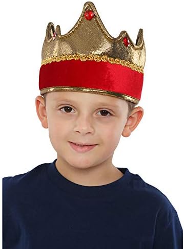 Dress Up America Kings Crown for Kids - Royal Prince Costume Crown - One Size Fits Most