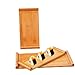 Arlai Serving Trays (10.63 x 5.12x0.39 inch/LxWxH) Tasteful Small Bamboo Gongfu Tea Table Serving Tray 27x13x1cm