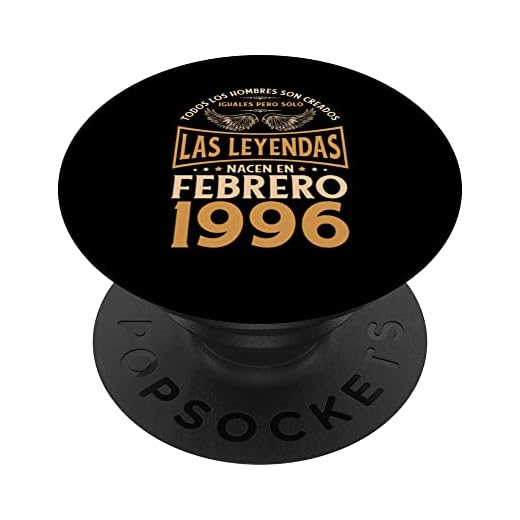 Cumpleaños Hombre Regalos Las Leyendas Febrero 1996 PopSockets PopGrip Intercambiable