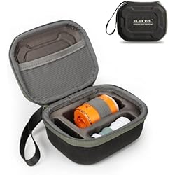 FLEXTAILGEAR Portable Air Pump Case, Rigid Polypropylene material，Compatible with Tiny pump X/Tiny pump 2X/Tiny Pump 3x/Max Pump 3, Storage Holder for Nozzle and Charging Cable (Case Only)