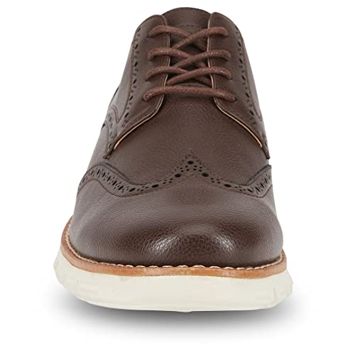 Nautica Wingdeck Oxford Tênis masculino moderno, Marrom granulado, 11