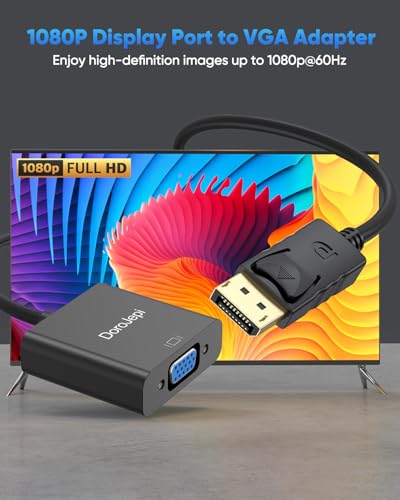 Adaptador DisplayPort a VGA 2 unidades miniatura 4